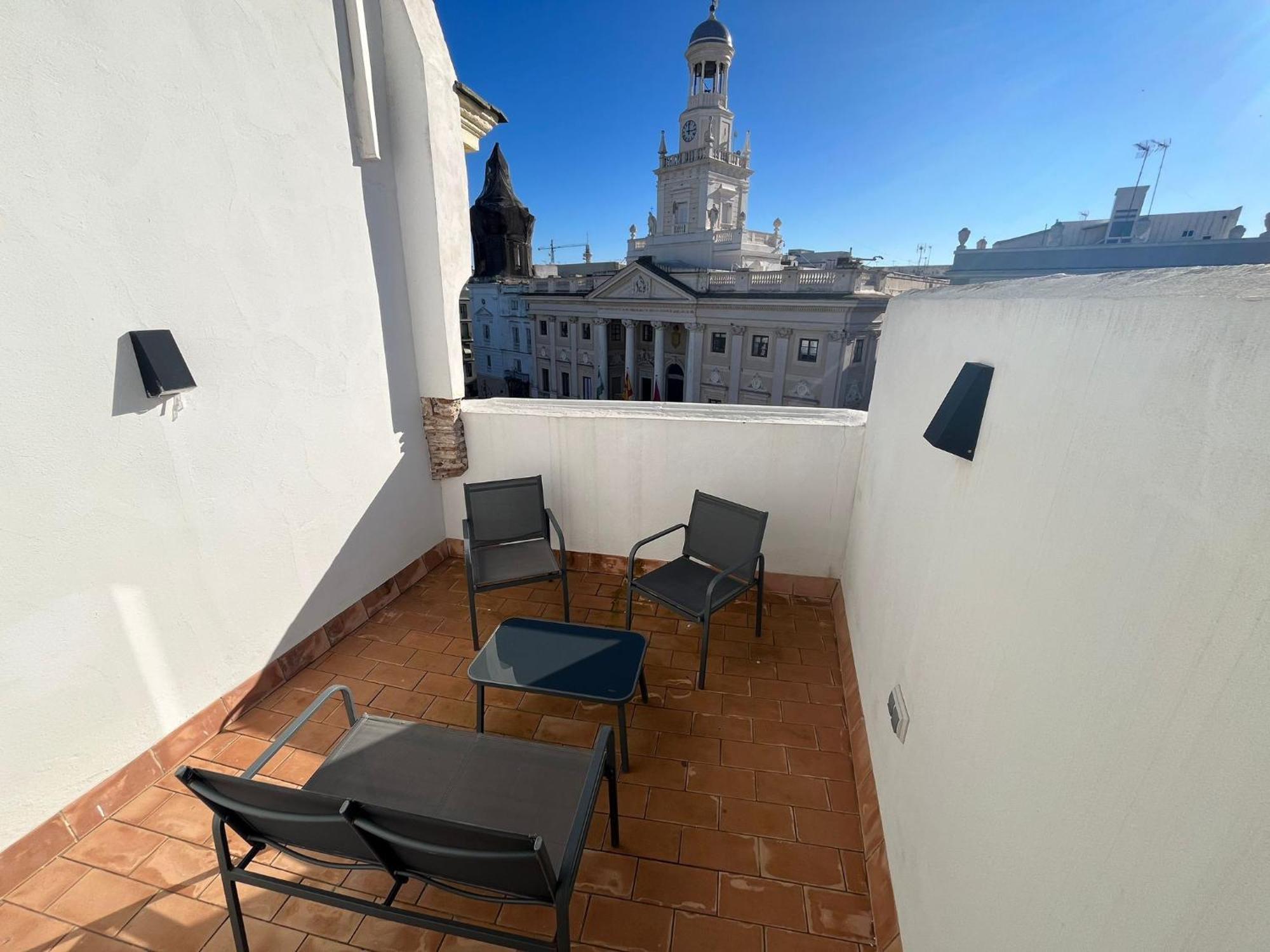 Penthouse La Plaza En Cadiz Centro Grupo Ac Gestionアパートメント エクステリア 写真